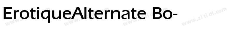 ErotiqueAlternate Bo字体转换